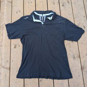 Vintage Men's Billabong Black Polo Shirt Organic Cotton Size XL